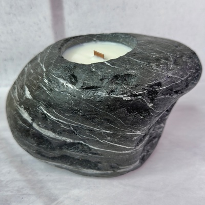 Свічка з чорного мармуру 1042SBAB230 фото