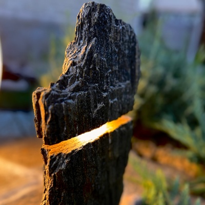 Світильник садовий з каменю Гнейс SWS1005 фото