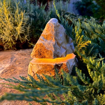 Садовий світильник з Грецького каменю SWS1006 фото