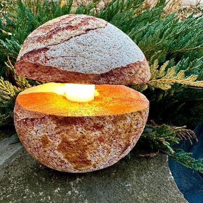 Світильник з природнього каменю SWS1012 фото